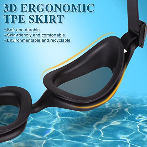 Swimming Goggles Clear Vision (Mirrored Green)