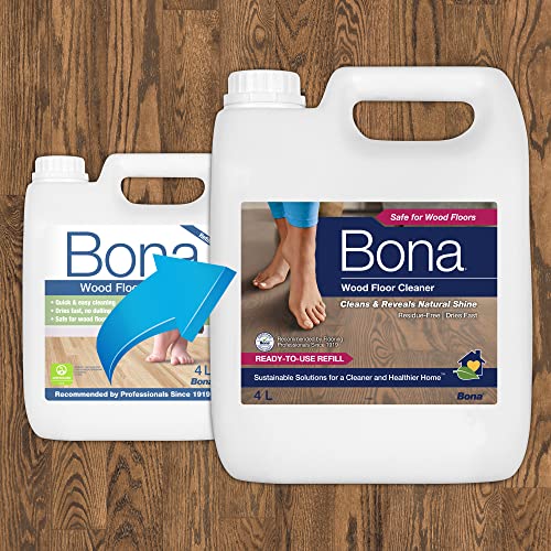 Bona Wood Floor Cleaner Liquid Refill - 4 Litre Refill Bottle