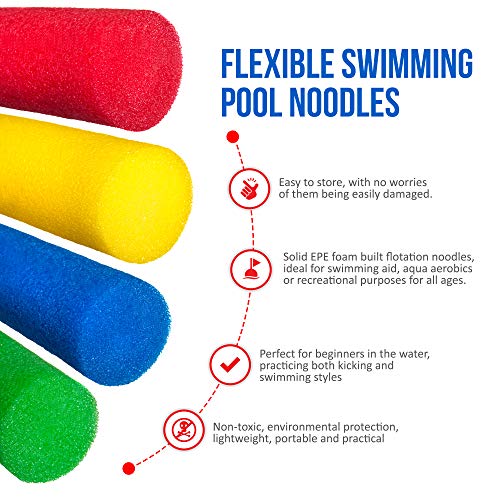 Hillington Set of 2 Flexible Swimming Pool Noodles