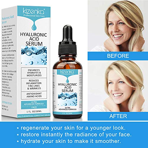 Hyaluronic Acid Serum for Dry Skin, Natural Anti Ageing & Anti Wrinkle Serum for Skin Face, Face Serum, Best Choice for Skin Care and Neck - 30ml