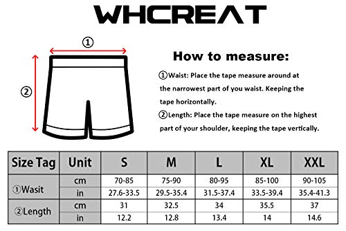 WHCREAT Mens Swimming Trunks Sports Swimwear Beach Board Shorts Chlorine Resistant, Red XL