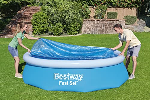 Bestway BW58241 10 feet Steel Pro Frame, Solar Swimming Pool Cover, Blue