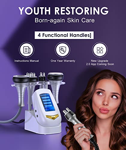 JNTING Body Sculpting Machine, 4 in 1 Cavitation Machine, Beauty Machine, Body Massager Skin Care Tool Facial Body Massager for Home Spa Salon Use