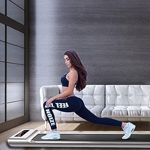 Treadmill Foldable Electric Walking Running Machine Electric Portable 1-12KM/H Adjustable,CANMALCHI Under-desk Equipment,Space-saving for Home Gym Office Workout with LCD Display,Remote Control