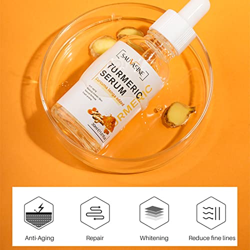 Turmeric Face Serum for Women,Hydrating Serum,Serum Face Oils,Anti Aging Brightening Face Serum for Pure Skin Glow,Reduce Wrinkles and Dark Spots,Skin Care Moisturizing Repair Serum for Face and Body