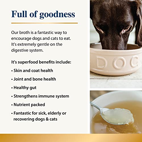 KARNLEA Real Bone Broth for Dogs & Cats | Beef | 100% Natural | Cupboard Friendly Liquid | Highest Collagen, Nutritious | Joint, Gut, Skin Health | Sickness and Recovery | UK 500ml