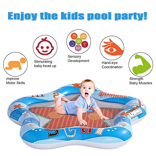 Liwein Inflatable Paddling Pools, Portable Baby Paddling Pool with Air Pump Small Swimming Pools Paddling Pools for Kids Kiddie Swimming Pool for Gardens Outdoor Backyard Inflatable Paddling Pools