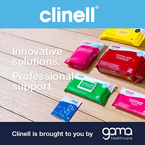 Clinell Universal Cleaning and Disinfecting Wipes for Home (CW70R4) - 4 Packs of 70 Antimicrobial Wipes with Moisture Lock Lid - Kills 99.99% of Germs, Effective from 10 Seconds