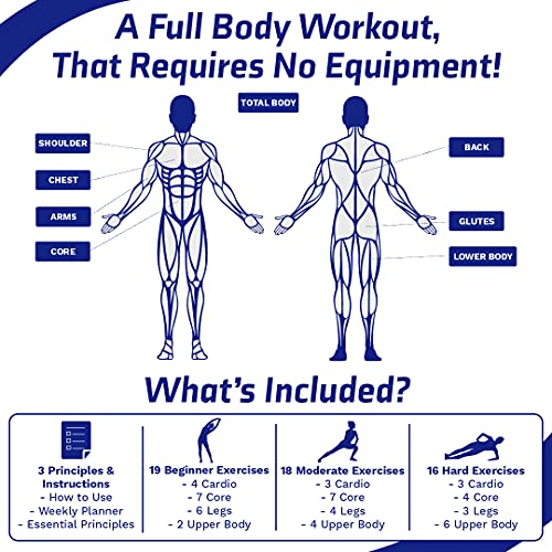 Acupoint Workout Cards & Exercise Cards – BODYWEIGHT Fitness Card Deck – Great Bodyweight Exercises Flash Cards Guide for Fitness at Home & Gym – Personal Training Work Out Programs for Women & Men