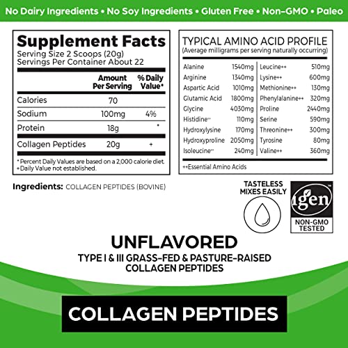 Orgain Collagen Peptides Unflavoured 454 g