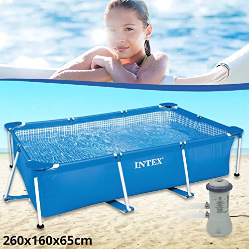 Intex INTEX FAMILY 260X160X65 cm Frame Swimming Pool Set with Filter Pump 2827104