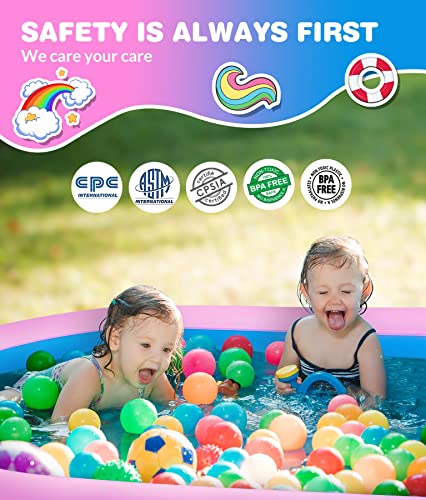 Inflatable 3 in 1 Unicorn Baby Splash Paddling Pool | Sprinkler Water Pool Spray Pool | Children's Pool for Summer Outdoor Garden Family Party Backyard Swimming Gifts 68 x 41 x 18 Inch