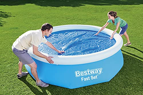 Bestway BW58241 10 feet Steel Pro Frame, Solar Swimming Pool Cover, Blue