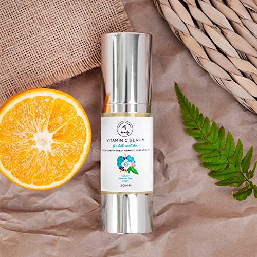 Vitamin C Serum for Face with Hyaluronic Acid, Aloe Vera, Retinol, and Vitamin E - Natural Skin Care for Beautiful and Healthy Skin - Brightening Serum for Dark Spots and Fine Lines