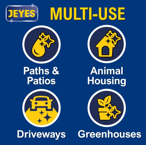 Jeyes Fluid Ready-To-Use Outdoor Cleaner and Disinfectant for Paths, Patios, Driveways and Pet Housing, Blue, 4 Litre