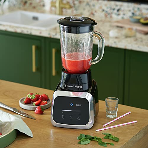 Russell Hobbs 28241 Sensigence Jug Blender - Inteligent 1.5 Litre Smoothie Maker; Soup Liquidiser and Ice Crusher; 1000 Watt; Black and Chrome