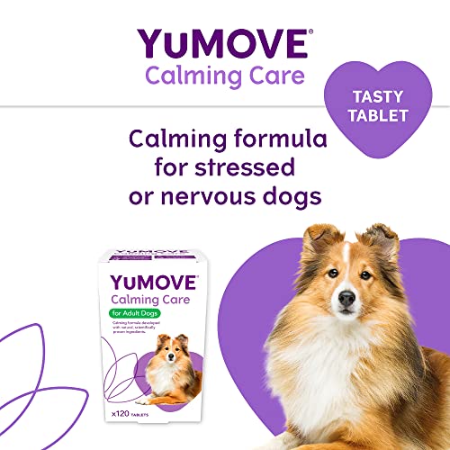 YuMOVE Calming Care for Adult Dogs | Previously YuCALM Dog | Calming Supplement for Dogs who are Stressed or Nervous |60 tablets | Packaging may vary