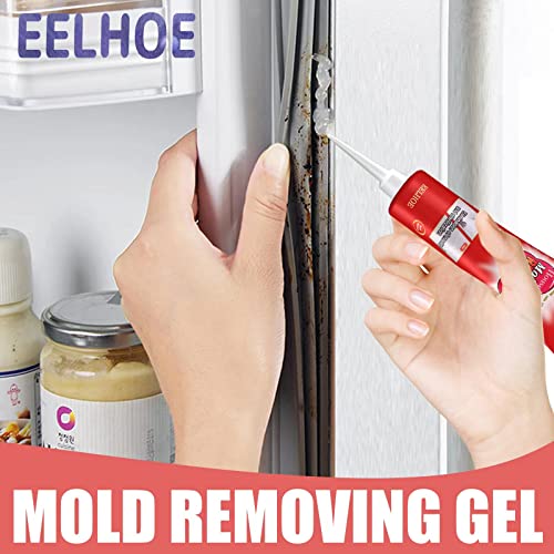 Gel Mould Remover, Household Wall Cleaner Mould for Bathroom Toilet Washing Machine Seal Kitchen Sink Grout Tile Corner Removal of blackened mould stains-120g