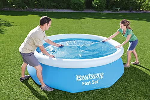 Bestway BW58241 10 feet Steel Pro Frame, Solar Swimming Pool Cover, Blue