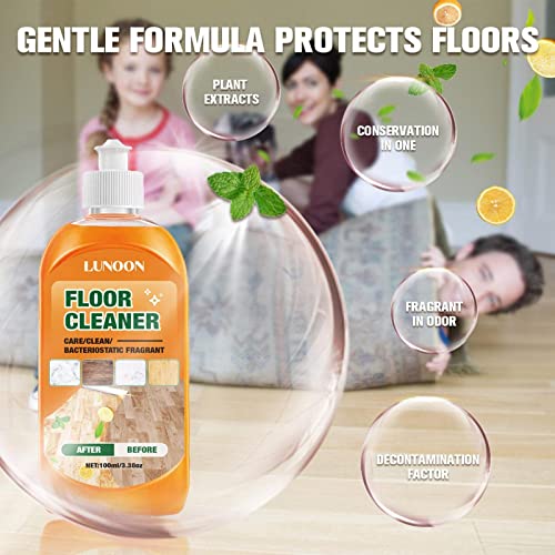 hegang Wood Floor Cleaner,Strong Wood Floor Polish and Restorer - Multi-uses Household Cleaning Supplies to Shine Floor Tiles and Remove Dirt, Safe and Mild Formula