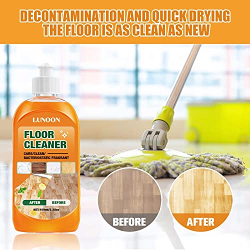 hegang Wood Floor Cleaner,Strong Wood Floor Polish and Restorer - Multi-uses Household Cleaning Supplies to Shine Floor Tiles and Remove Dirt, Safe and Mild Formula