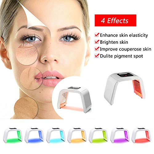 7 Colour Photon PDT Acne Therapy Machine, Removal Anti-aging Skin Rejuvenation Facial Care Beauty Machine,Skin Care LED Light Therapy Treatment Machine