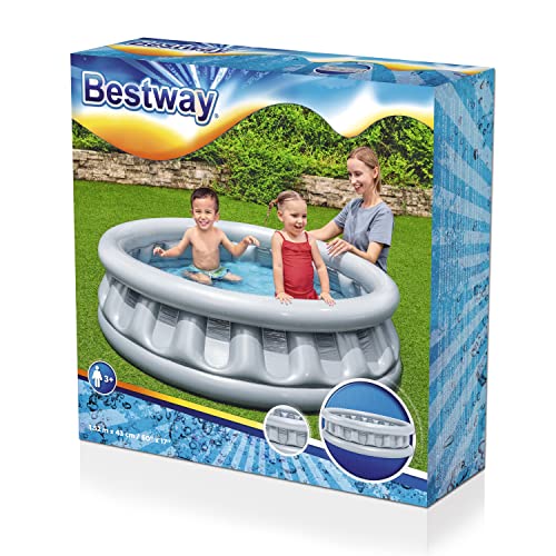 Bestway BW51080B Spaceship Paddling Pool - Grey, 1.57 m x 41 cm