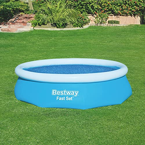 Bestway BW58241 10 feet Steel Pro Frame, Solar Swimming Pool Cover, Blue