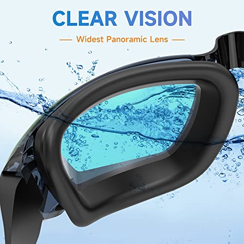 RIOROO Swimming Goggles, Swim Goggles for Adult Men Women Youth No Leaking Anti-fog UV Protection, Anti-glare Swim Goggles,for Triathlon Swim Goggles Other Summer Sports