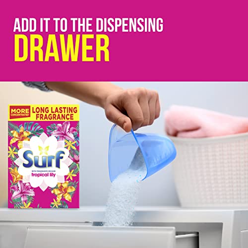 Surf Tropical Lily for fabric care Laundry Powder for brilliantly clean laundry every time 6.5 kg 130 washes (Packing may vary)