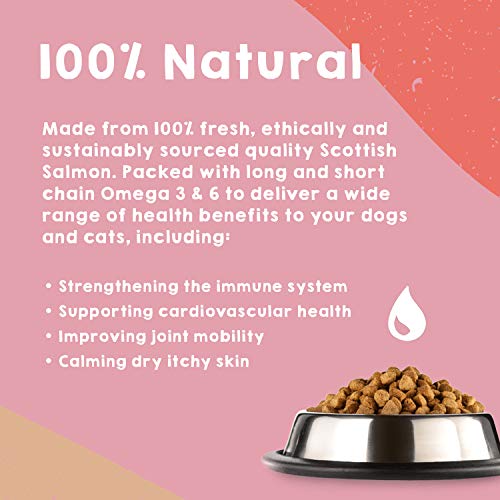 NCP Premium Scottish Salmon Oil | 100% Pure & Natural Pet Supplement for Dogs & Cats | Contains Healthy Omega-3 Fatty Acids to Improves Join Mobility & Strengthen Pet Immune Systems