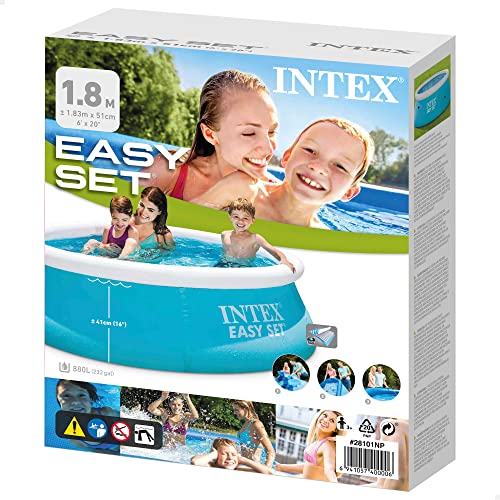 Intex 6ft x 20in Easy Set Swimming Pool #28101, Blue