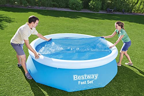 Bestway BW58241 10 feet Steel Pro Frame, Solar Swimming Pool Cover, Blue