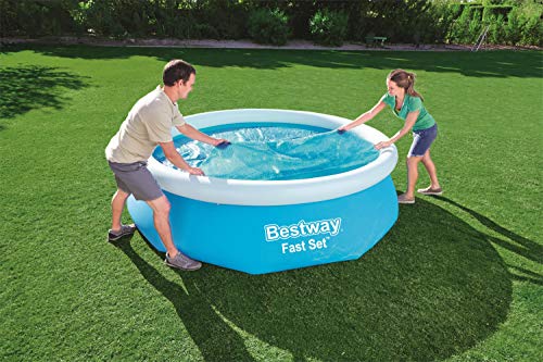 Bestway BW58241 10 feet Steel Pro Frame, Solar Swimming Pool Cover, Blue