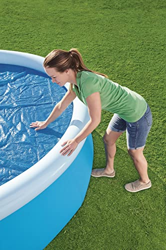 Bestway BW58241 10 feet Steel Pro Frame, Solar Swimming Pool Cover, Blue