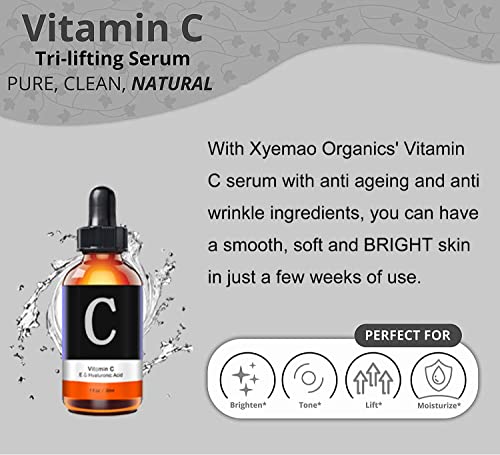 Xyemao Vitamin C Serum & Vitamin E with Hyaluronic Acid - 3Pack