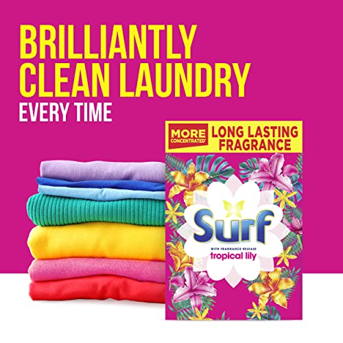 Surf Tropical Lily for fabric care Laundry Powder for brilliantly clean laundry every time 6.5 kg 130 washes (Packing may vary)