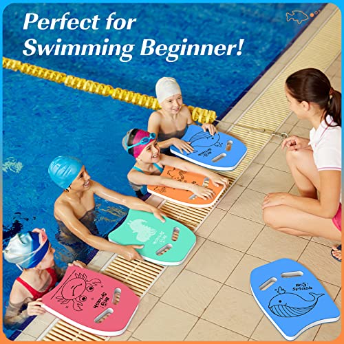 HeySplash Swim Kickboard for Kids, Swimming Training Kickboard, Cute Pattern Swim Training Aid for Children, Pool Exercise Equipments for Beginning Swimmers Safety Swim Board Auxiliary - Orange