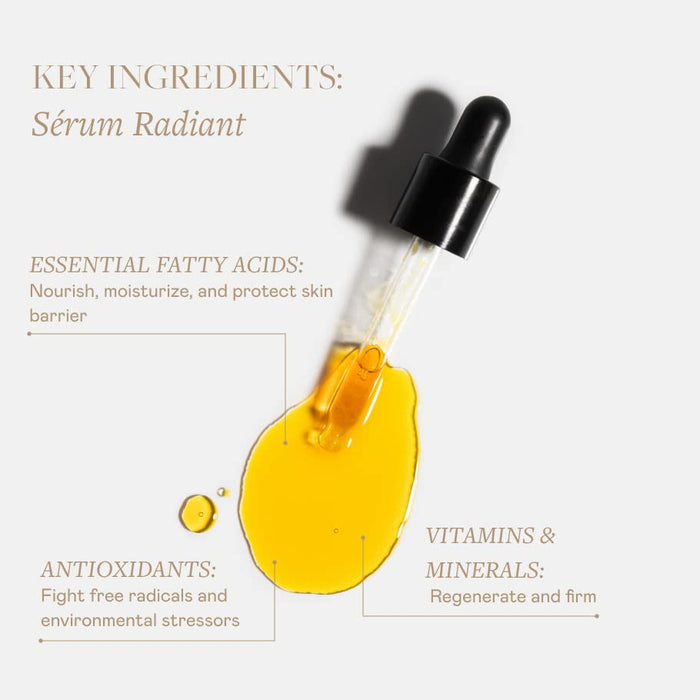 French Farmacie Sérum Radiant - Vegan & Cruelty-Free - Nourishing, Brightening Facial Serum With Essential Fatty Acids, Vitamins, Minerals & Antioxidants - Vegan & Cruelty-Free