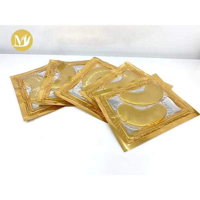 24K Gold Eye Mask - 20 Pairs - Treats Puffy Eyes and Dark Circles - Look Less Tired and Rejuvenated - Reduce Wrinkles