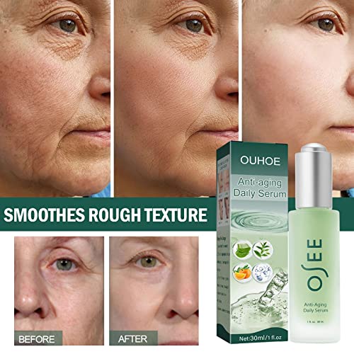 Anti Aging Serum for Face, Lightweight & Non-Greasy Serum，Vitamin C Serum,Face Serum for Women,Moisturizing Skin Brightening Wrinkle Reducing Lotion Facial Skin Care Products (30ml)