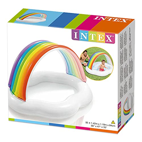 Intex 57141 Pool Baby Canopy Rainbow 1-3A, 142 x 119 x 84 cm