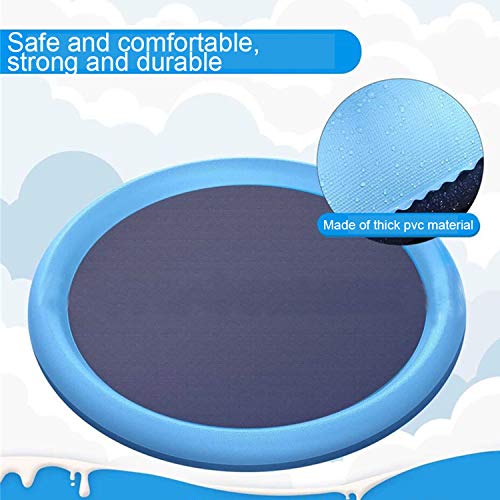 Dog Pool,Paddling Pool for Pets,67" Foldable Thickened Sprinkle Splash Water Play Mat,Kids Pet Summer Water Toys Spray Pad Wading Pool