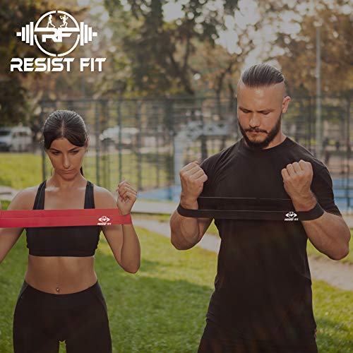 Resistance Bands Set By Resist Fit-10-Level Adjustable Home Gym Equipment - Fitness Gear for Therapy Support, Stretching, Training, Gymnastics, Sports - Portable Workout Equipment with Carry Bag