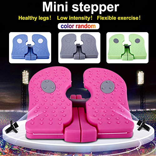 DASNTERED Mini Stepper, Foot Stepper Machine Exercise Device Under Desk Foldable Physical Therap-y Leg Exercisers Practical Fitness Equipment for Home Gym(color random)