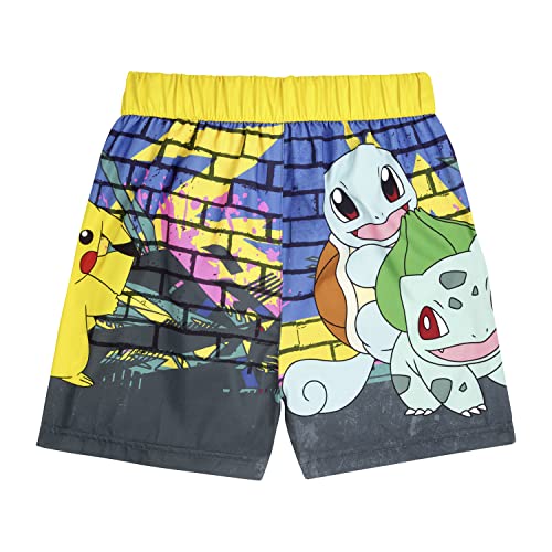 Pokémon Boys Swimming Trunks, Pikachu Swimming Shorts, Ages 5 to 12 Years Old (as8, Age, 9_Years, 10_Years, Regular) Yellow