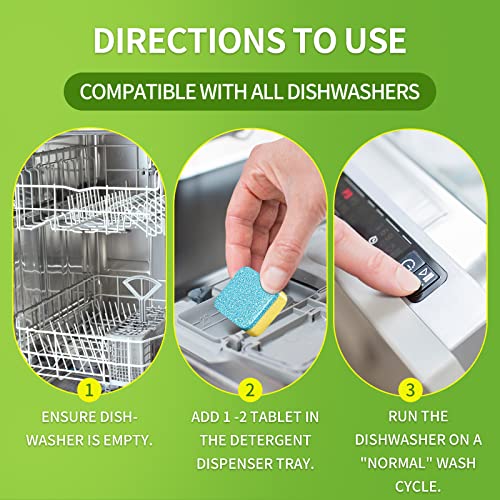 NATRUTH Dishwasher Cleaner And Deodorizer Tablets -30 Pack for Deep Cleaning, Deodorizing & Protecting, Prevents Buildup for Optimal Dishwasher Performance