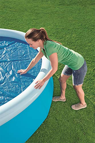 Bestway BW58241 10 feet Steel Pro Frame, Solar Swimming Pool Cover, Blue