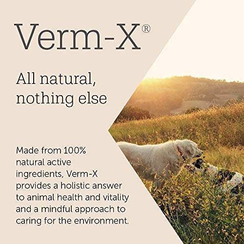 Verm-X All Natural Liquid Supplement for Dogs, Supports Intestinal Hygiene & Gut Vitality, Wormwood Free Recipe and Vet Approved - 250ml Suitable for all Dogs