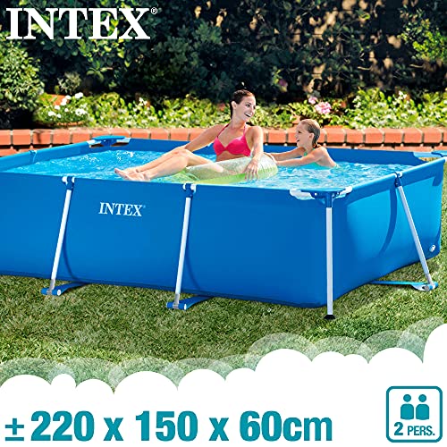 INTEX 28273NP 177.25in x 86.625in x 33in Rectangular Frame Pool - Blue